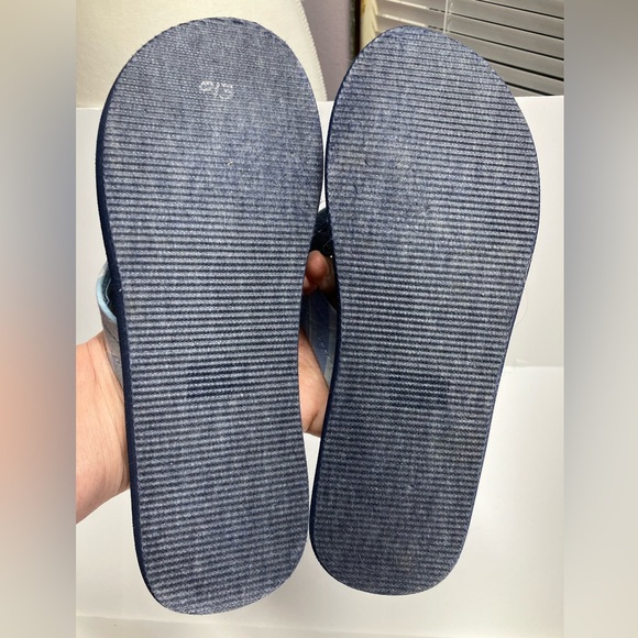 Tommy Hilfiger Women’s Thong Flip Flops, Size 8, Blue, TH Logo - Picture 4 of 4